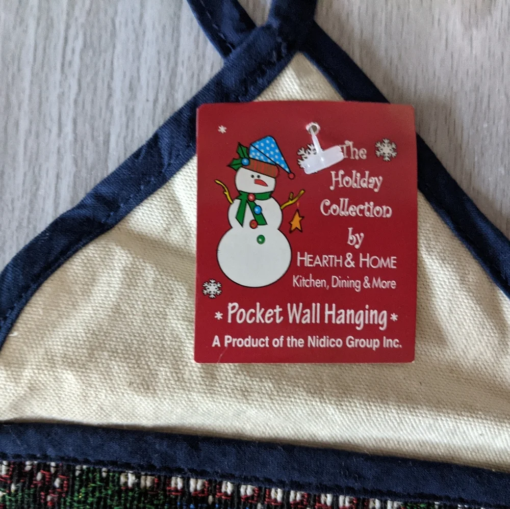NWT Hearth & Home Hanging Cloth Wall Pocket